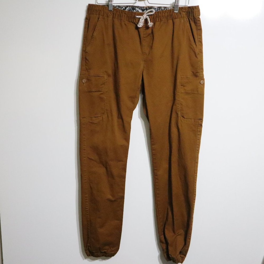 Amplify Khaki Cargo Joggers Large